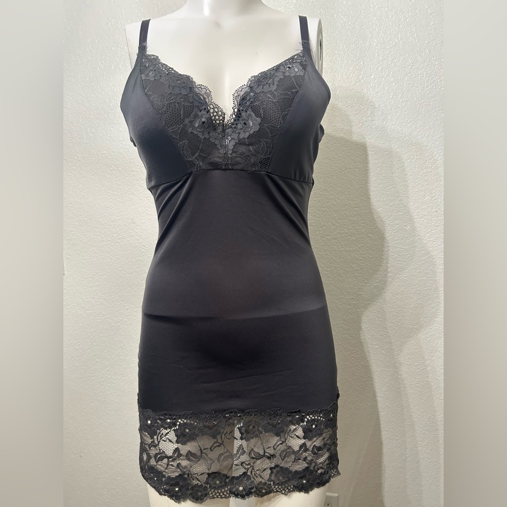 Shape-wear Gray Lace with PushUp Bra